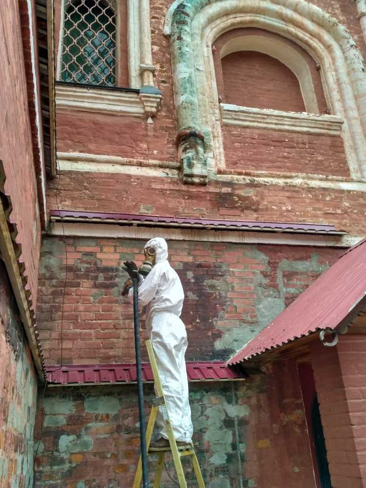 мягкий бластинг в Москве сода бластинг очистка фасадов